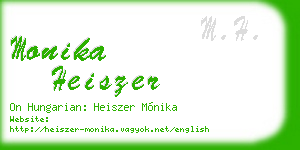monika heiszer business card