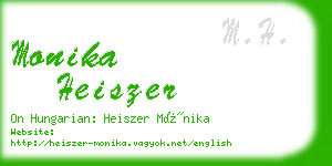 monika heiszer business card